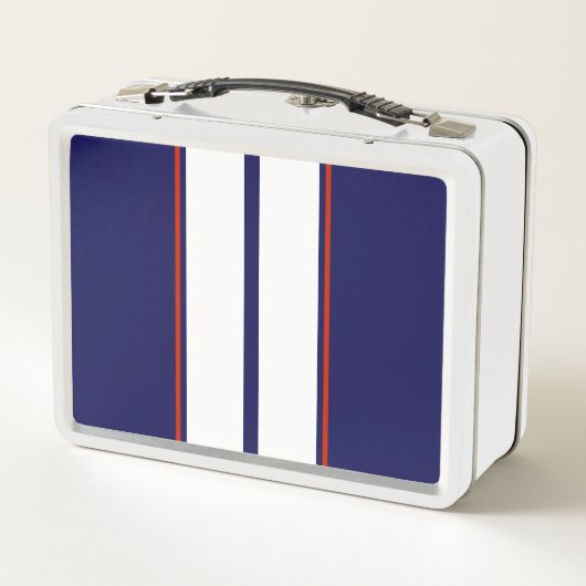 Kassy Red, White en Blue Racing Stripes (Achterkant)