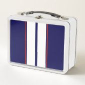 Kassy Red, White en Blue Racing Stripes (Voorkant)
