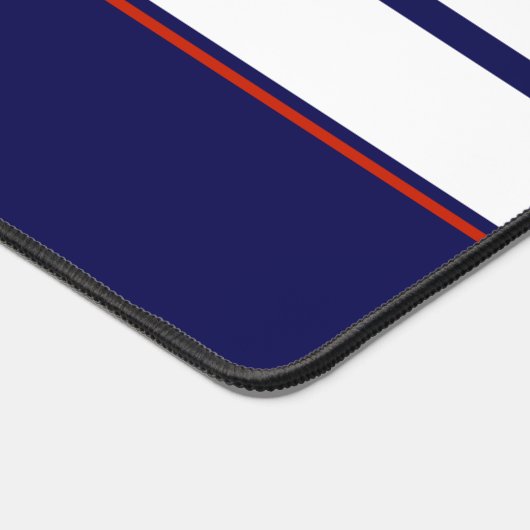 Kassy Red, White en Blue Racing Stripes Bureaumat (Hoek)