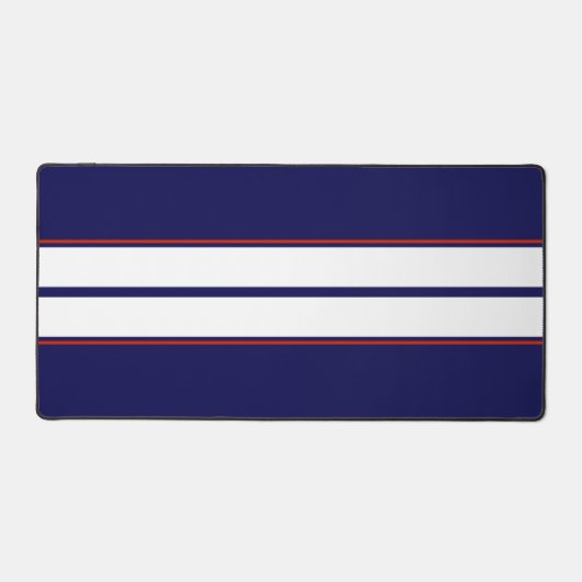 Kassy Red, White en Blue Racing Stripes Bureaumat (Voorkant)