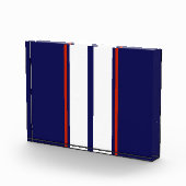 Kassy Red, White en Blue Racing Stripes Fotoblokken (Rechts)