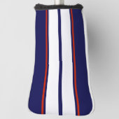 Kassy Red, White en Blue Racing Stripes Golfheadcover (Draai 90)