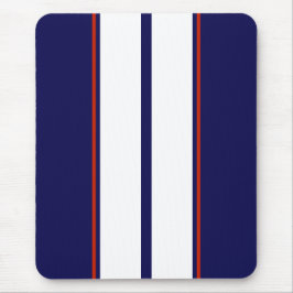 Kassy Red, White en Blue Racing Stripes Muismat