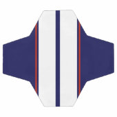 Kassy Red, White en Blue Racing Stripes Voetbal (Enkel)