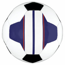 Kassy Red, White en Blue Racing Stripes Voetbal