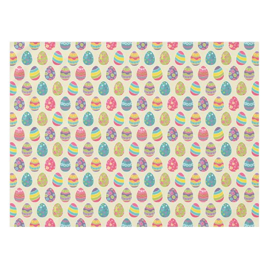 Kassy Retro Paaseieren - Vroege Paasdag Tafelkleed (Voorkant (Horizontaal))