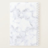 Kassy roos goudglitteranker & witte marmer planner (Achterkant)