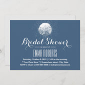 Kassy Sand Dollar Navy Blue Vrijgezellenfeest Kaart (Voorkant / Achterkant)