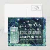 Kassy vuurvliegjes die Mason Jar opblazen... Aankondigingskaart (Voorkant / Achterkant)