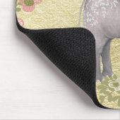 Kassy Waterverf Elephant Floral Lijst Gold Foil Muismat (Hoek)