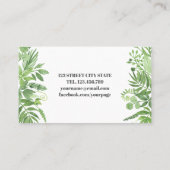 Kassy Waterverf wilde weidegroen Visitekaartje (Achterkant)