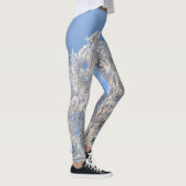 Kassy Winter Frost Tree en Branch ontworpen Leggings (Rechts)
