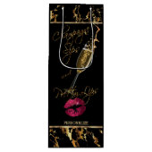 Kassychampagne- en  liften wijn cadeautas (Voorkant)