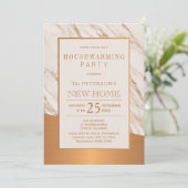 Kassymarmer met elegante koperverwarming kaart (Staand voorkant)