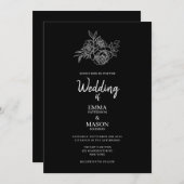 Kassyzwart en witte flora kaart (Voorkant / Achterkant)