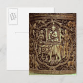 Kast, detail van Man dat op een Briefkaart (Voorkant / Achterkant)