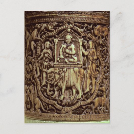Kast, detail van Man dat op een Briefkaart (Voorkant)