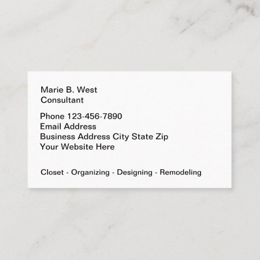 Kast die het Paarse Visitekaartje van het Ontwerp (Achterkant)