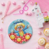 Kast met bloemen papieren bordje (Feest)