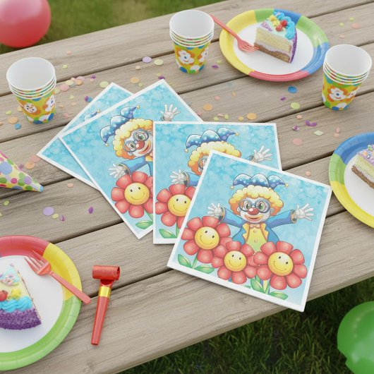 Kast met bloemen servet