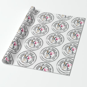 Kast met gratis monsters inpakpapier