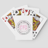 Kast met gratis monsters Logo Pokerkaarten (Achterkant)