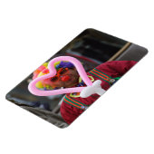 Kast met roze hart magneet (Linkerzijde)