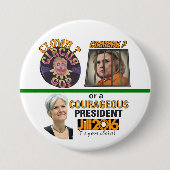 Kast? of strafrechtelijk? ronde button 7,6 cm (Voorkant)