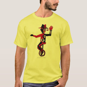 Kast op abstract T-shirt voor eenwielige grafische