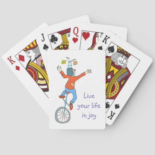 Kast op de Unicycle Pokerkaarten (Achterkant)