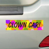 Kast Polkadot Gumballs Clown Car Bumpersticker (Op auto)
