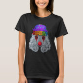 Kast rond circus carnaval kostuum dog thema Par T-shirt (Voorkant)