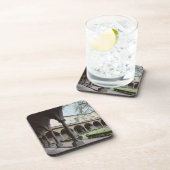 Kast van het klooster, herbouwd in 1442 (foto) bier onderzetter (Rechterzijde)