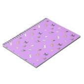 kast van katten in lila placemat notitieboek (Linkerzijde)