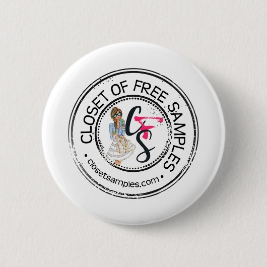 Kast van Vrije Steekproeven Ronde Button 5,7 Cm (Voorkant)