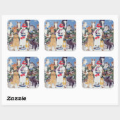 Kast Vierkante Sticker (Vel)