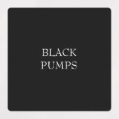 Kast Zwart Schoen Classificatie Labels (Design 1)