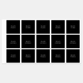 Kast Zwart Schoen Classificatie Labels (Vel)