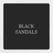 Kast Zwart Schoen Classificatie Labels (Design 2)