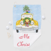 kasta van 1950, New York Yellow Xmas Golfhanddoek (Insitu)