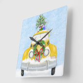  kasta van 1950, New York Yellow Xmas Vierkante Klok (Hoek)