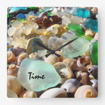 Kastal Beach Zee Glass Wall Clock personaliseren