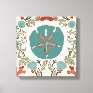 Kastal Damask I Canvas Afdruk