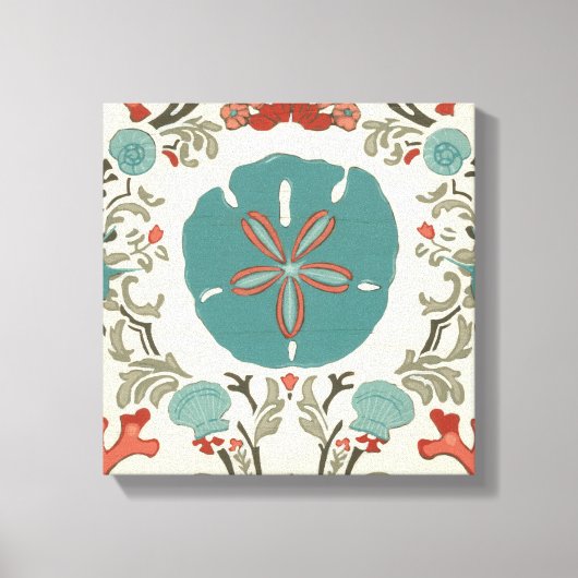 Kastal Damask I Canvas Afdruk (Voorkant)