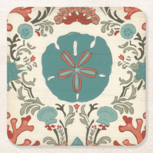 Kastal Damask I Kartonnen Onderzetters