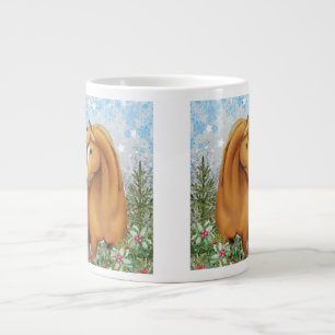 Kastanje Arabisch paard in de tuin Grote Koffiekop
