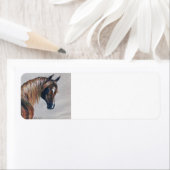 Kastanje Arabisch Paard retour adreslabels Etiket (Insitu)