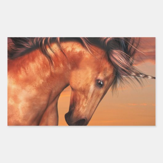 Kastanje Eenhoorn Stickers (Voorkant)
