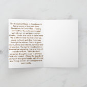 KASTANJE MAAN FEE Wenskaart Oogst Feestdagen Kaart (Binnen)