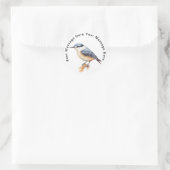 Kastanje ontlucht Thatch Ronde Sticker (Tas)